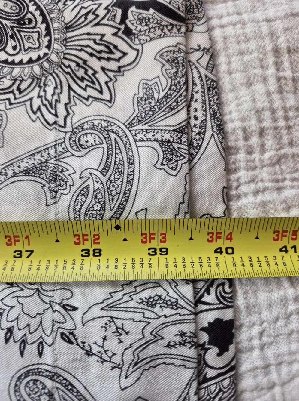 NWT Soft Surroundings Black and White Paisley Palazzo Pants, Size 10/12 (Med.) - Picture 5 of 13